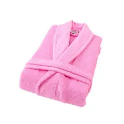 חלוק מגבת עם צווארן צרפתי