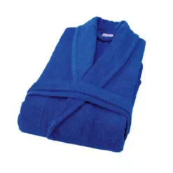 חלוק מגבת עם צווארן צרפתי