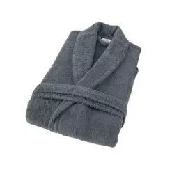 חלוק מגבת עם צווארן צרפתי