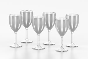 /שישיית כוסות אקרילי ליין