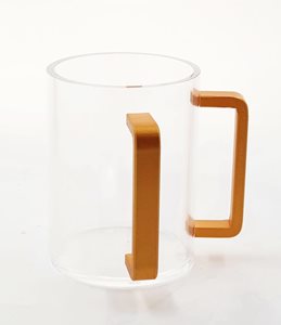 נטלה שקופה ידיות זהב