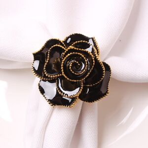 שישיית חבק יוקרתי פרח שחור זהב