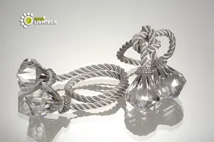 חבק חבל יהלום כסף